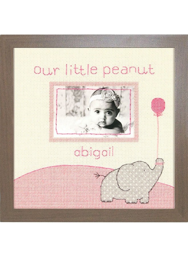 Dimensions 7035348 Little Peanut Counted Cross Stitch Kit Baby Photo Frame 8 X 8 - Image 3