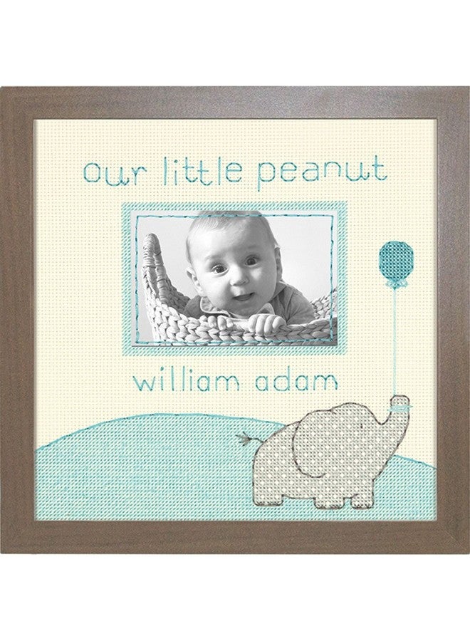 Dimensions 7035348 Little Peanut Counted Cross Stitch Kit Baby Photo Frame 8 X 8 - Image 2