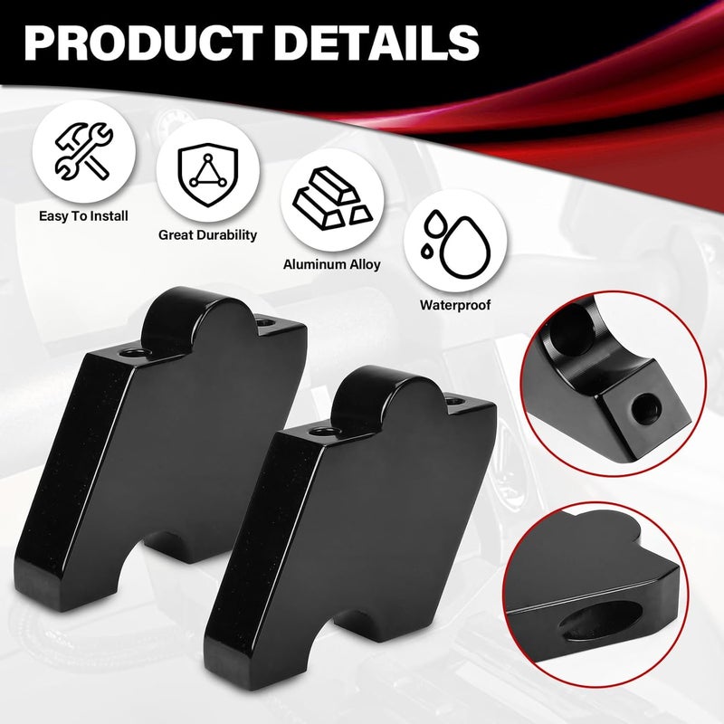 Hutexico 2" Aluminum Handlebar Riser Kit for Can-Am Ryker 600/900/Rally/Sport (2019-2023) - Image 4