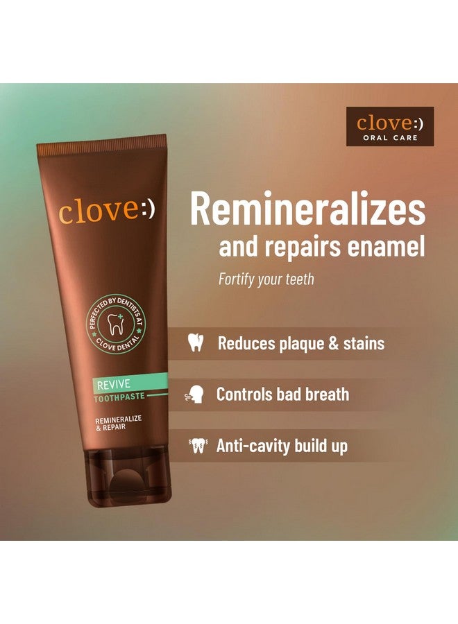 كلوف معجون أسنان ريفايف | إصلاح مينا الأسنان وإعادة تمعدنها | تخفيف حساسية الأسنان | مكافحة أمراض اللثة | خالٍ من التريكلوسان | خالٍ من البارابين | خالٍ من بيروكسيد | عبوة واحدة (100 جرام) - Image 5