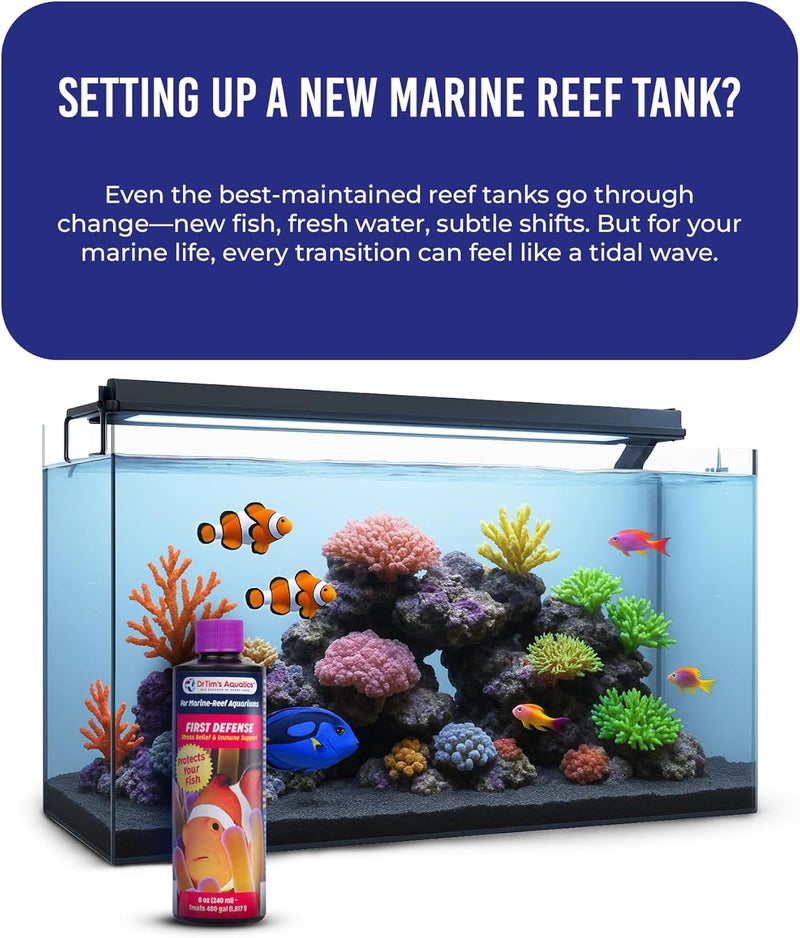 DrTim's Aquatics First Defense Aquarium Stress Relief & Immune Support - 8 oz (240 ml) - Image 2