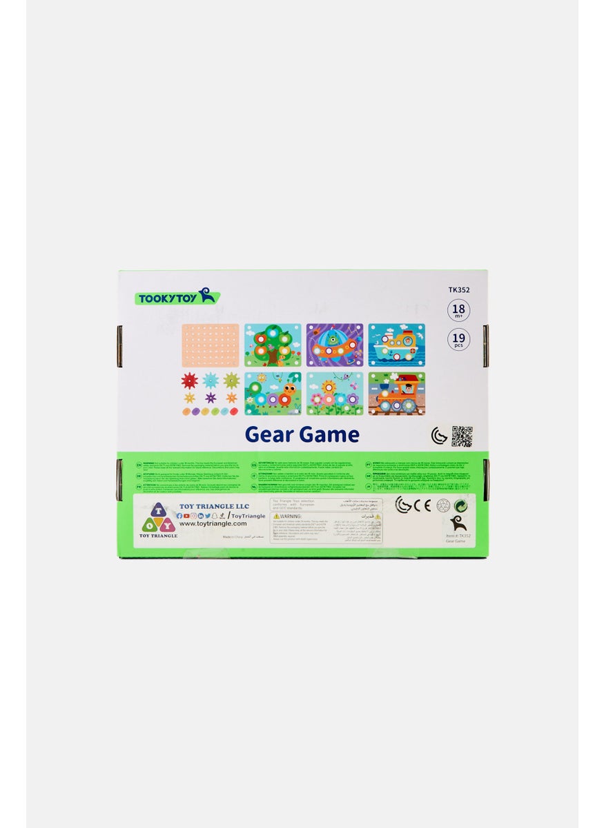 TOOKY TOY 19 Pieces Gear Game Set  - Image 2