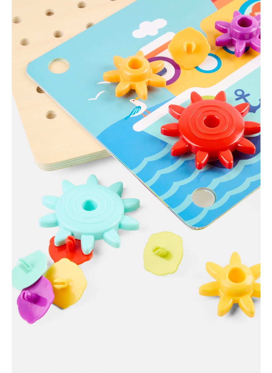 TOOKY TOY 19 Pieces Gear Game Set  - Image 5