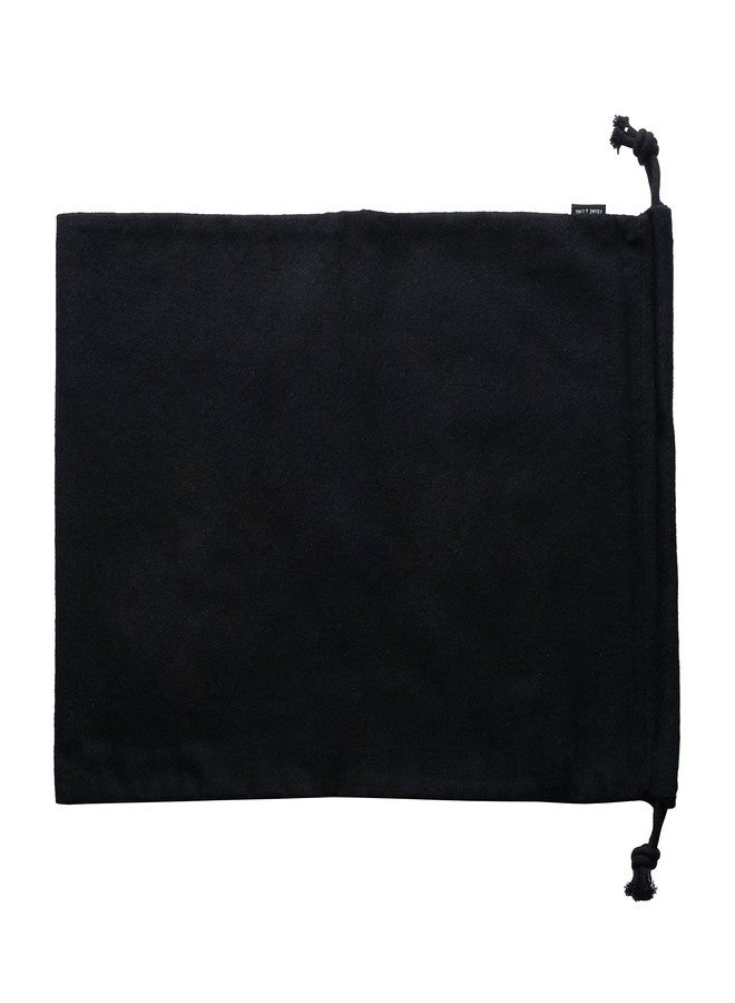 ZENPAC Shoe Dust Bags, Duster Flannel Pouch with Drawstring Closure, Washable, Breathable, Travel, Home Essentials for Luggage, Accessory Storage, Black, 12x17 Inch (Pack of 2) - Image 2