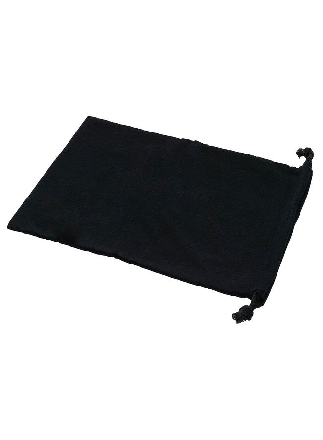 ZENPAC Shoe Dust Bags, Duster Flannel Pouch with Drawstring Closure, Washable, Breathable, Travel, Home Essentials for Luggage, Accessory Storage, Black, 12x17 Inch (Pack of 2) - Image 3
