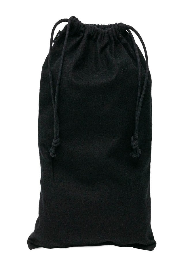 ZENPAC Shoe Dust Bags, Duster Flannel Pouch with Drawstring Closure, Washable, Breathable, Travel, Home Essentials for Luggage, Accessory Storage, Black, 12x17 Inch (Pack of 2) - Image 4