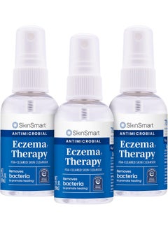 SkinSmart Antimicrobial SkinSmart Eczema Therapy, Hypochlorous Antimicrobial Safely Removes Bacteria, so Your Skin Can Heal, Travel Size 2 Ounce Spray (Pack of 3) 