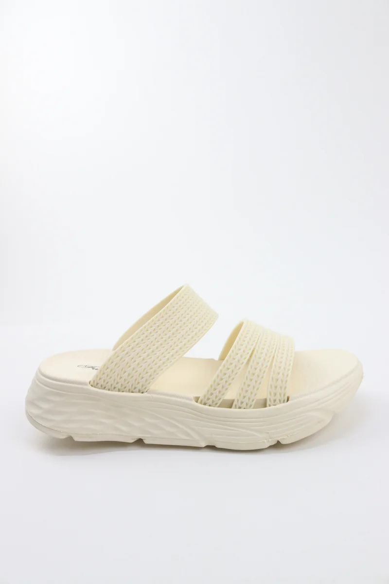 Viny Viny Women’s Lightweight Double Strap Slide Slippers – Soft Comfort Platform Sandals for Daily Wear