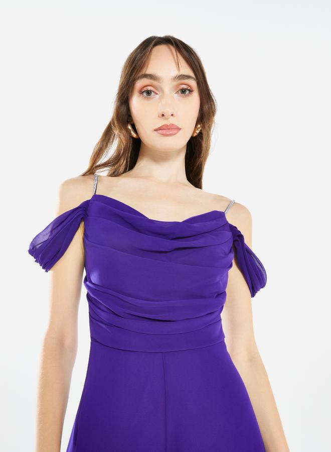 House of Moda Women Draped Cowl Neck Jumpsuit - Image 5