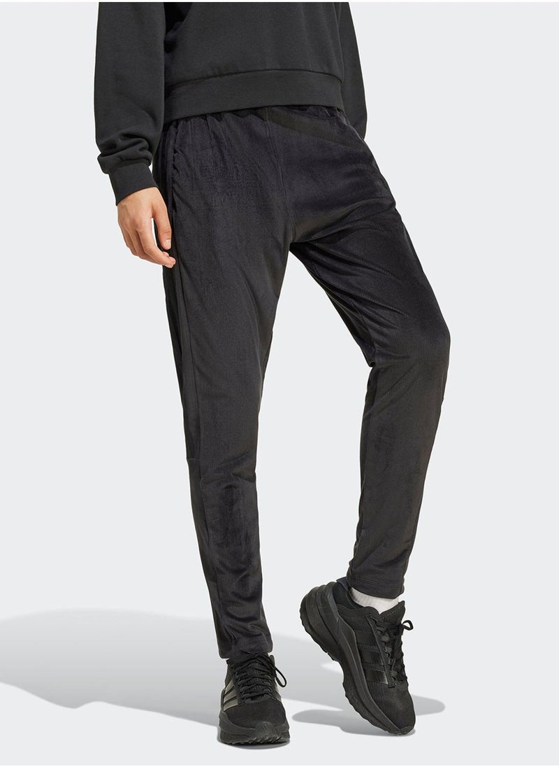 Adidas Tiro Cut 3 Stripe Stretchy Velour Track Pants - Image 5