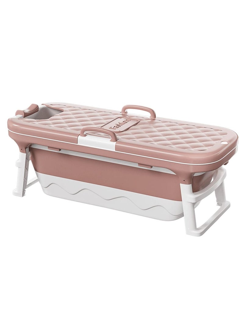 DubaiGallery Portable Bathtub, Large Foldable Bathtub For AdultChildrenToddlers, Freestanding Bathtubs Bath Tub With Lid Handle Drain Hose - Image 3