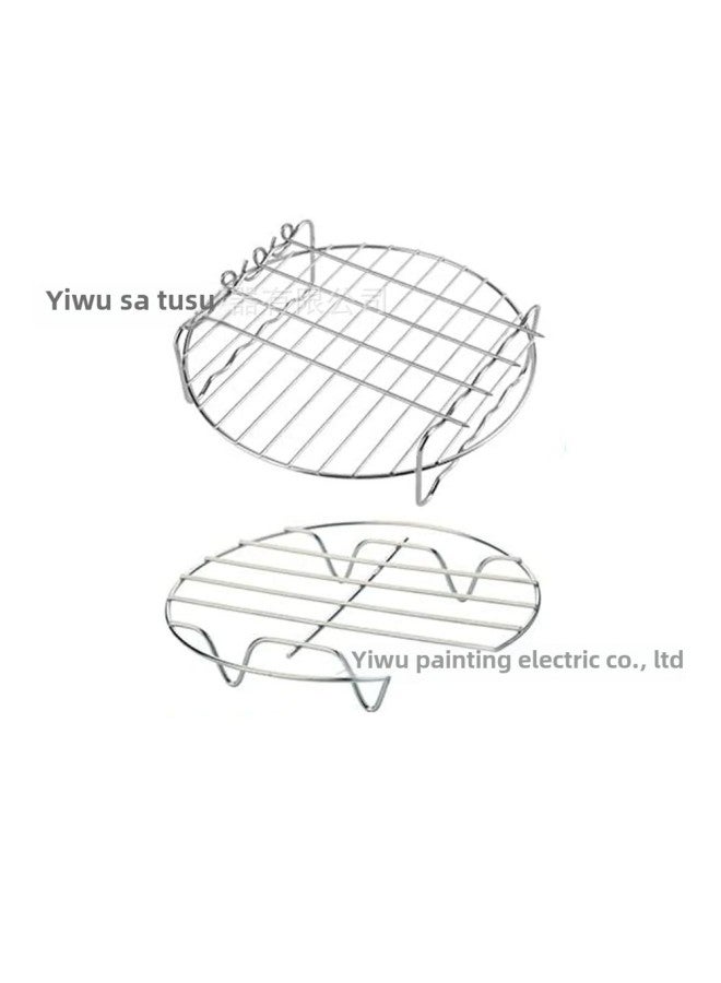 Airfryer For 8QT Air Fryer Accessories HD9647/HD9651 Barbecue Rack-Color:8 Inch Round Steam Rack - Image 4