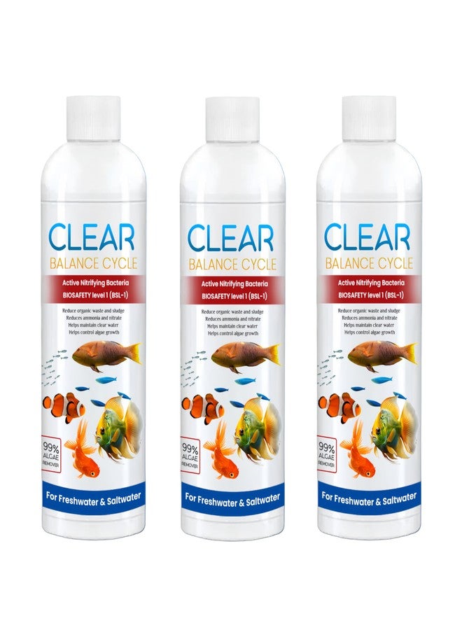 SCENTORA Automatic Fish Tank Cleaner, Cleaner Balance Cycle for Fish Tank, Suitable for Fresh Water, Cloudy Water Remover for Crystal Clear Aquarium Water (600ml) - Image 1