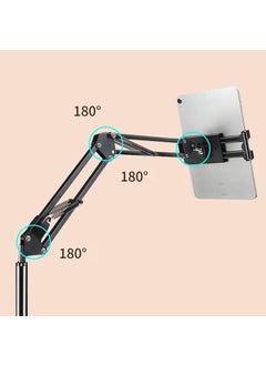 Coofbe Metal Leg Adjustable Telescopic 3-joint Professional Tablet Holder Stand Phone Holder  - Image 4