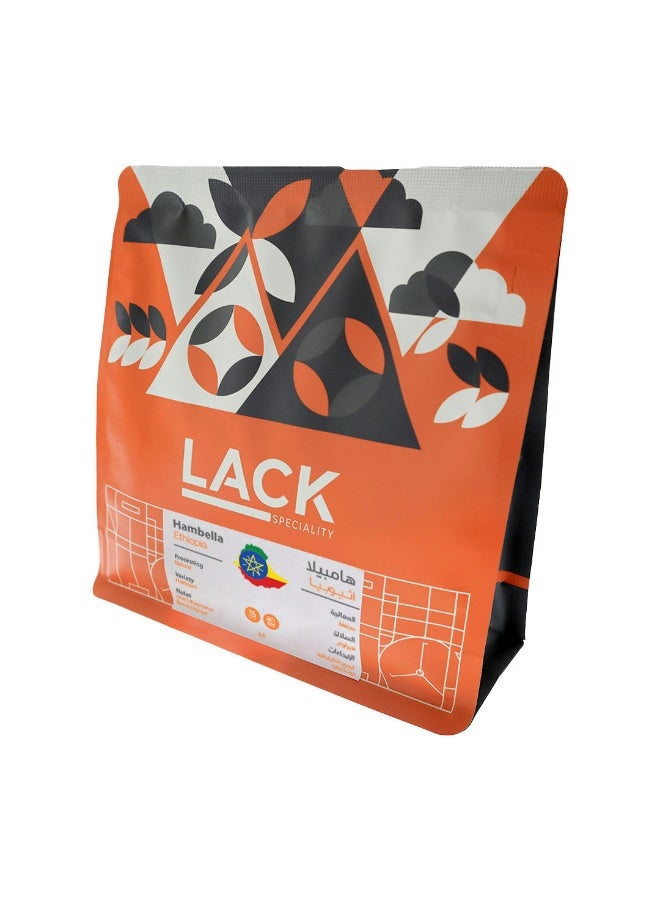 Lack Coffee Beans Ethiopia Hambella Natural Filter And Espresso 250 gm