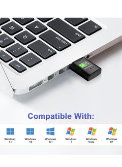 Excefore 650 Mbps USB WLAN Stick, Dual-Band WLAN Adapter, Kompatibel mit Windows Vista/XP/Win7/8.1/10/11  - Image 2