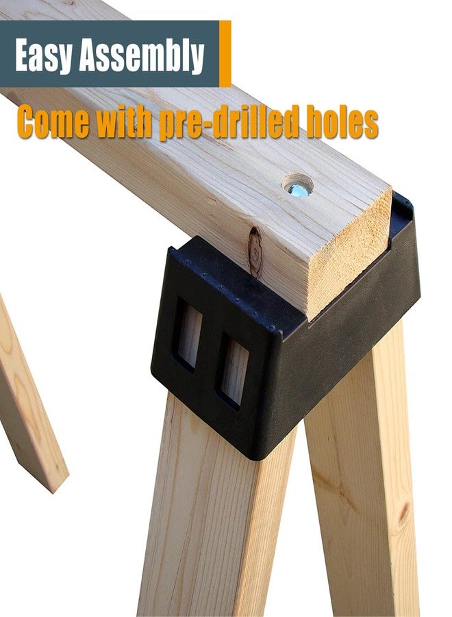 POWERTEC 71026V Sawhorse Brackets for Use with 2x4 Lumber, Set of 2 - Image 4