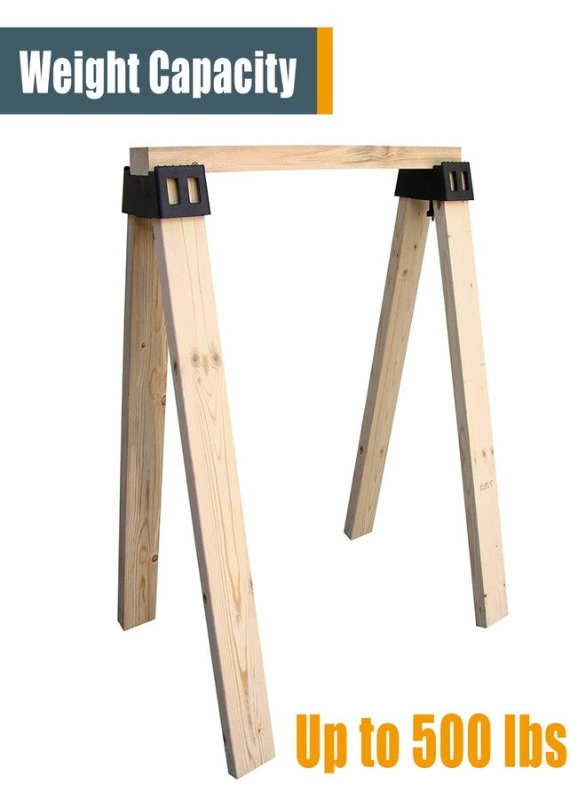 POWERTEC 71026V Sawhorse Brackets for Use with 2x4 Lumber, Set of 2 - Image 2