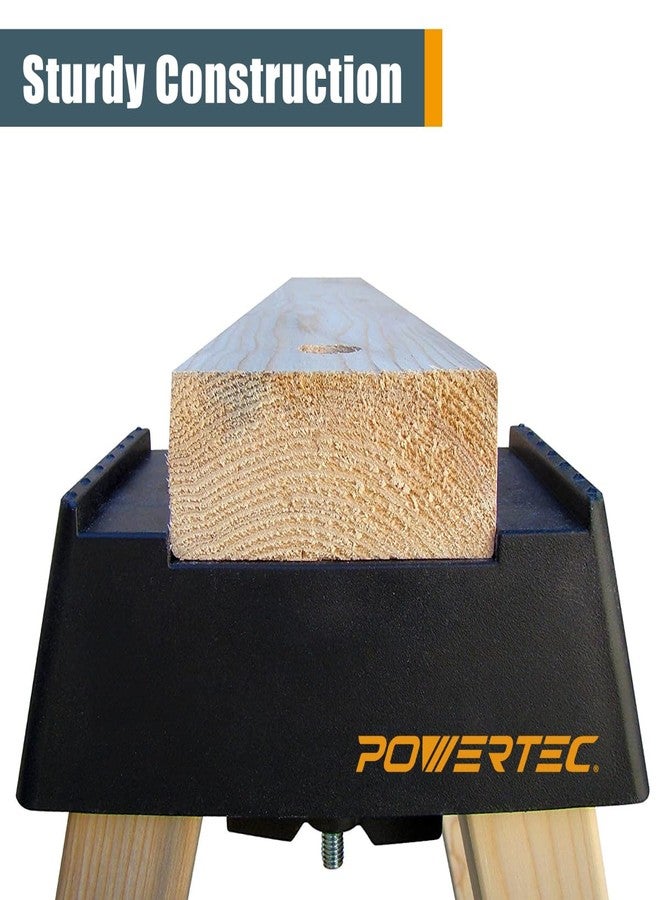 POWERTEC 71026V Sawhorse Brackets for Use with 2x4 Lumber, Set of 2 - Image 3