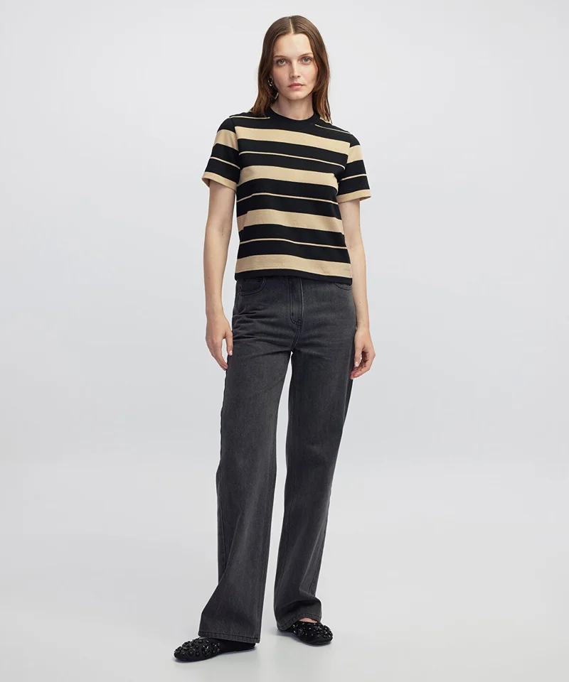 ابيكول Striped T-Shirt