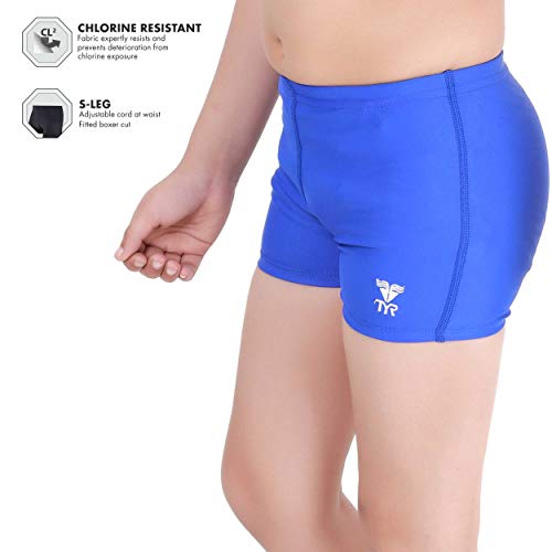 TYR Boys' Polyester Eco Solid Square Leg (Cobalt, 22) - Image 5