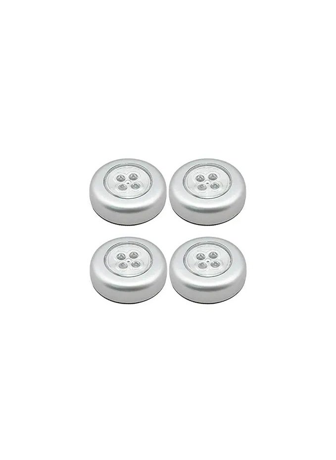 Spaceshoop - Wireless LED lamp   Can be stuck anywhere on the wall cabinet bathroom or kitchen 4pcs - Image 1