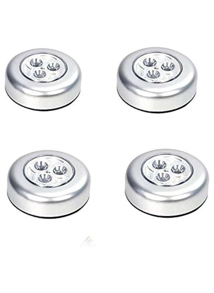 Spaceshoop - Wireless LED lamp   Can be stuck anywhere on the wall cabinet bathroom or kitchen 4pcs - Image 1