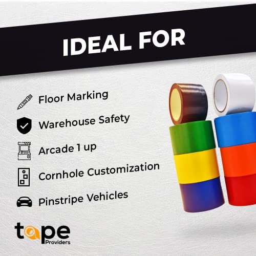 WOD Tape WOD VTC365 Black Vinyl Pinstriping Tape, 2 inch x 36 yds. for School Gym Marking Floor, Crafting, & Stripping Arcade1Up, Vehicles and More - Image 3
