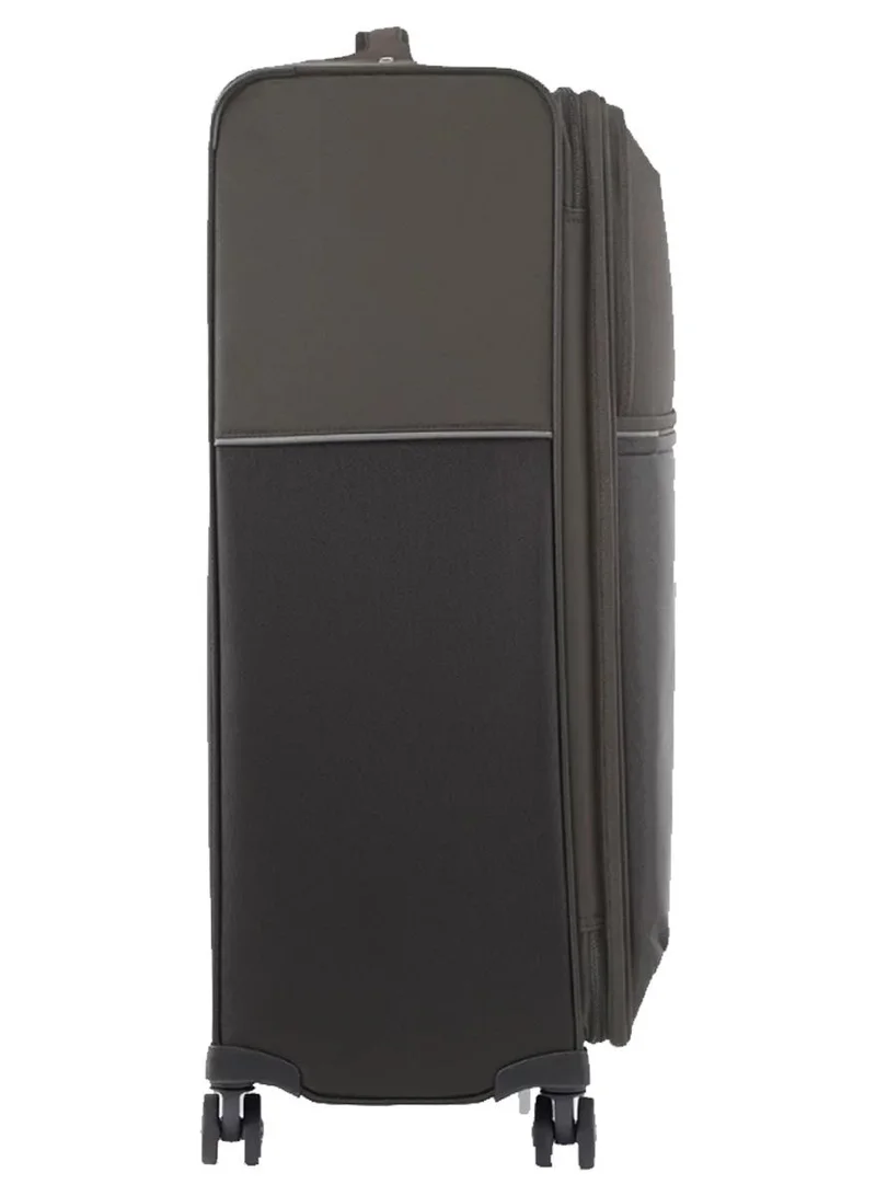 Samsonite 78 73h suitcase check-in size 78 cm / 29 inch, 4 spinner wheels, 100% nylon, platin grey|soft top|front pocket compartment|tsa combination lock|expandable - 10 years international warranty  | Best Price UAE