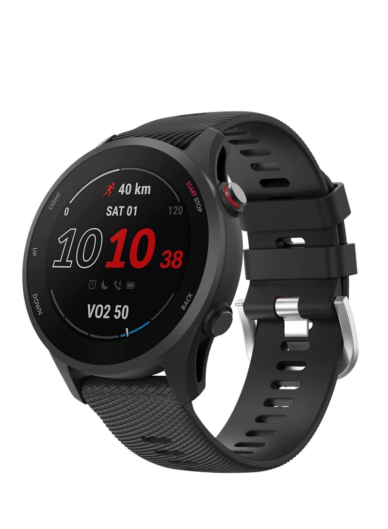 Compatible with Garmin Vivoactive 4 Band 22mm Quick Release Soft Silicone Watch Band for Garmin Forerunner255/Garmin Venu 2/Garmin Forerunner265 Smartwatch - Image 1