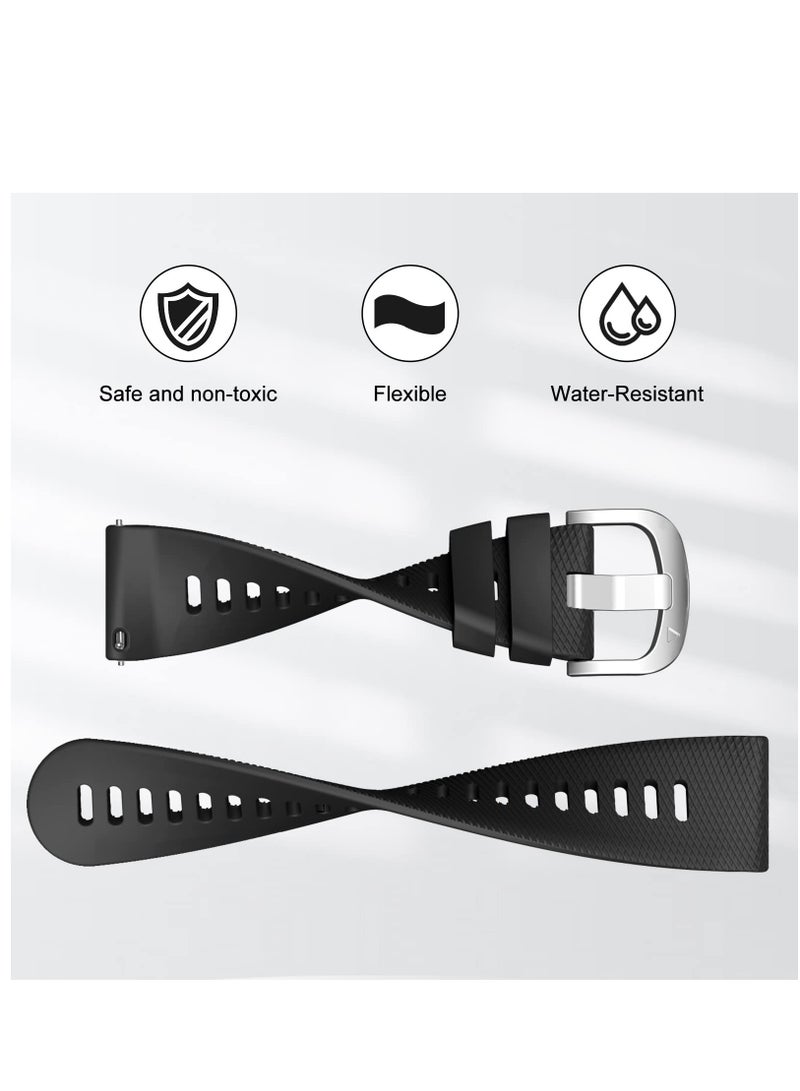 Compatible with Garmin Vivoactive 4 Band 22mm Quick Release Soft Silicone Watch Band for Garmin Forerunner255/Garmin Venu 2/Garmin Forerunner265 Smartwatch - Image 4