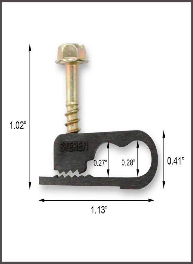 STEREN 200 - 964 Black 100pc (S) Cable Clamp - CABLE CLAMP (Black, 100 pc (S)) - Image 5