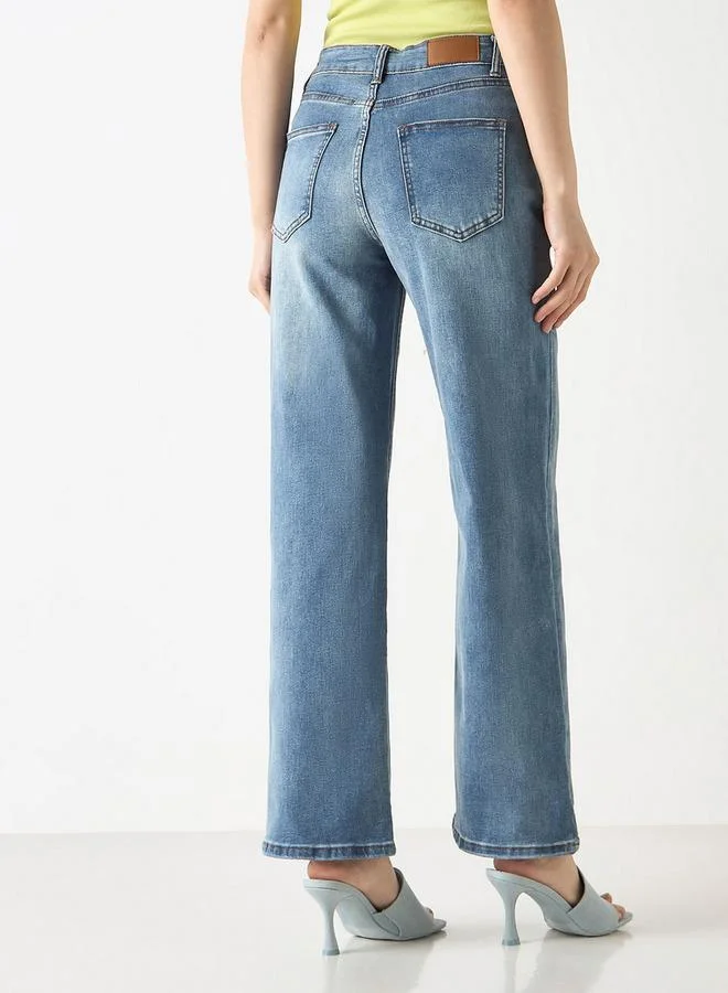 2Xtremz 2Xtremz Embellished Wide Leg Jeans