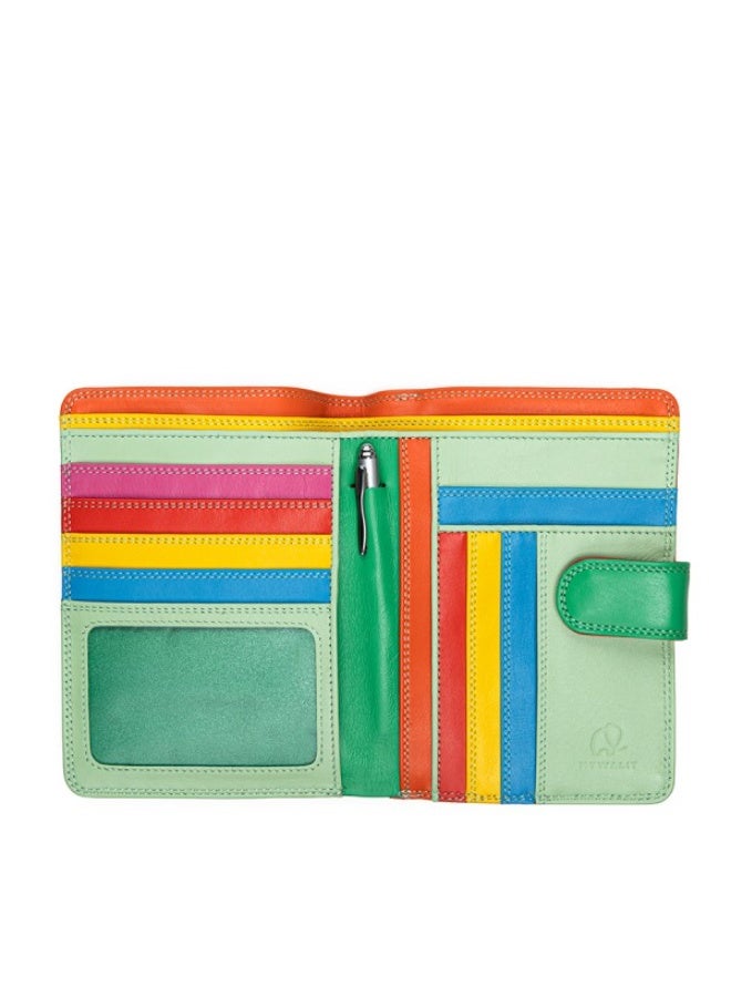 mywalit Large Snap Nappa Leather Wallet with RFID Protection, 10 Card Slots, ID Window, Zip Coin Pockets & Pen - Image 4