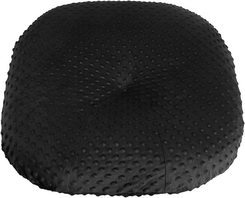 Owlowla Newborn Lounger Cover,Minky Removable Slipcover Fits Newborn Lounger for Baby Boy Girl(True Black) - Image 1