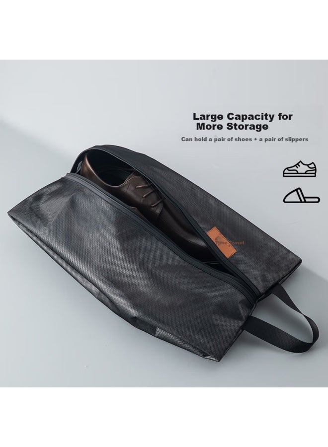Sometimes Time Space Shoe Storage Bag Travel Business Trip Sports Shoes Bag High-end Business Black Gold Color - Image 3