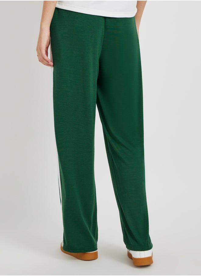 Take Two Side Striped Wide Leg Pants with Elasticated Waistband  - Image 4
