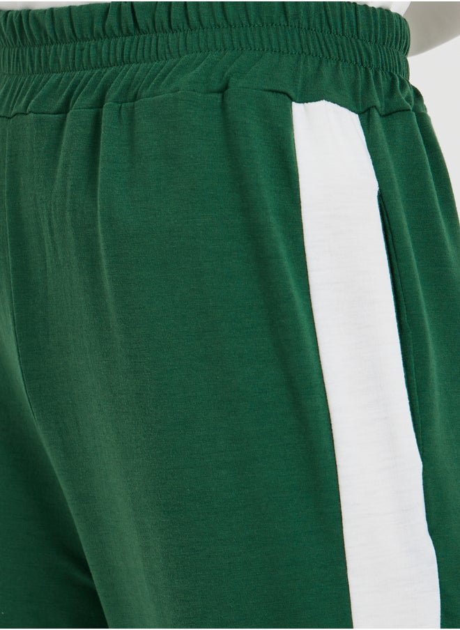 Take Two Side Striped Wide Leg Pants with Elasticated Waistband  - Image 3