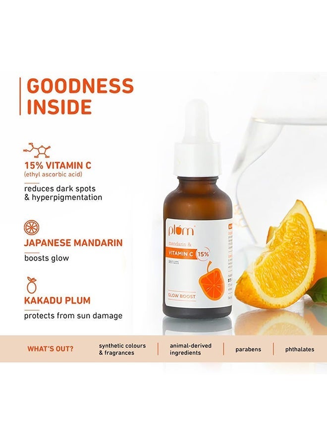 Plum 15% Vitamin C Face Serum With Mandarin 30 Ml - Image 3