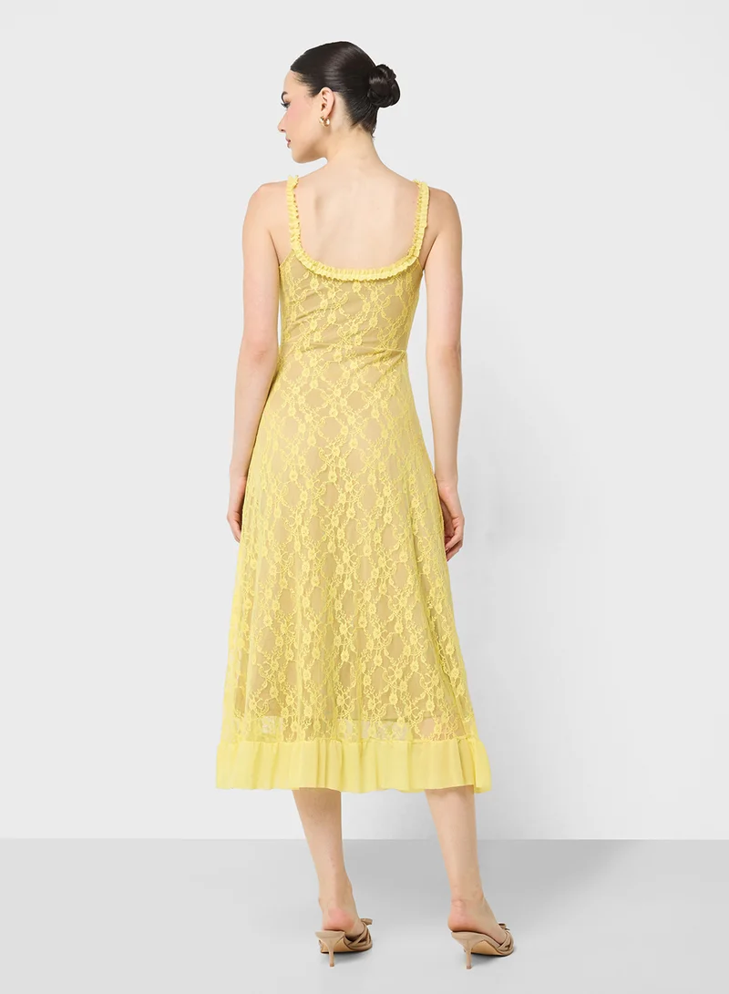 جينجر Cami Lace Slip Dress