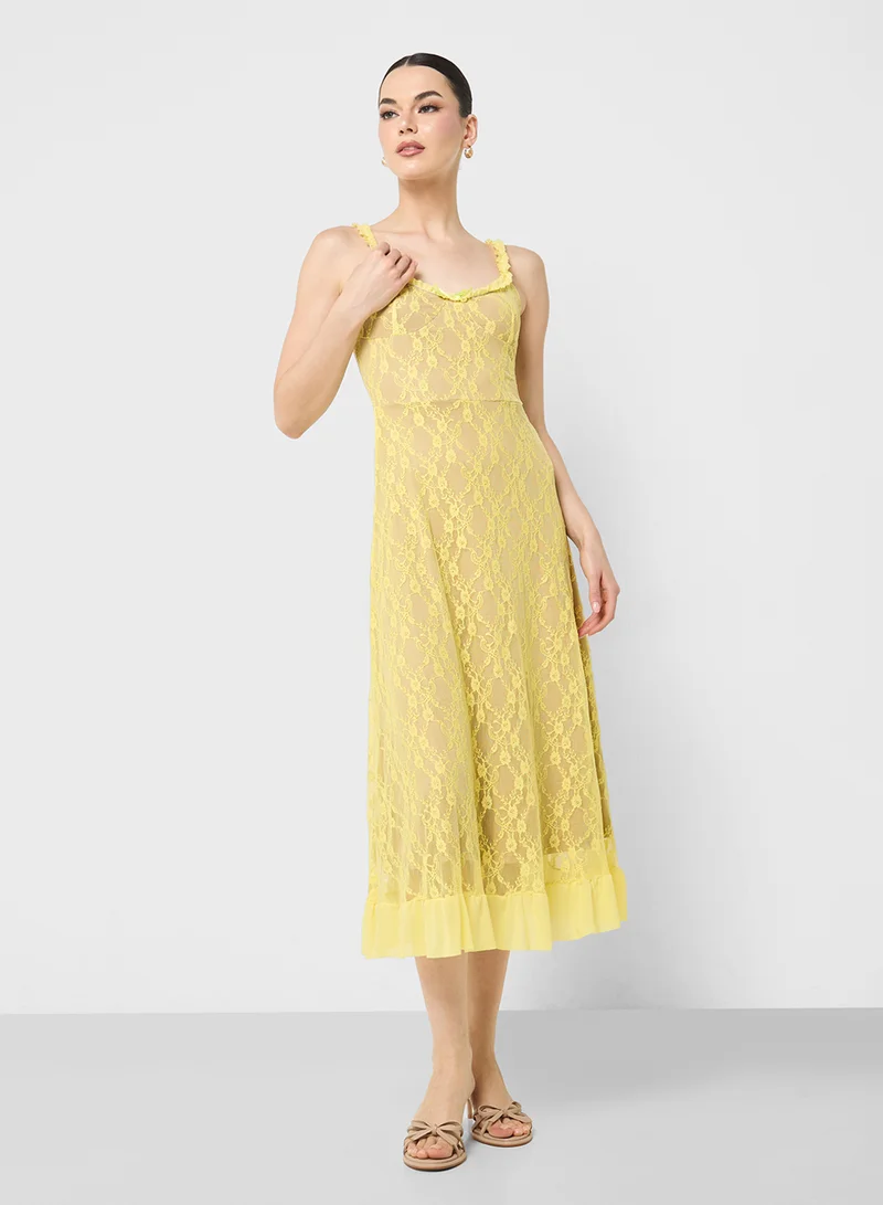 جينجر Cami Lace Slip Dress