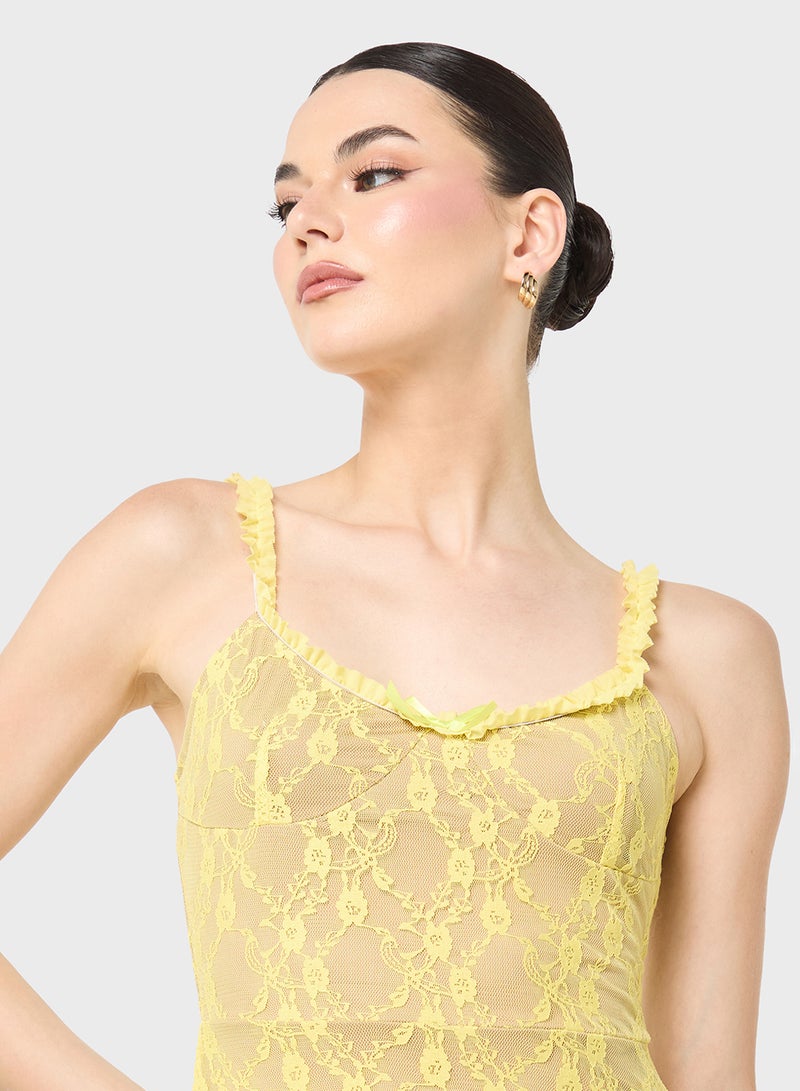 Ginger Cami Lace Slip Dress - Image 3