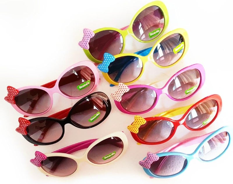 klarako 2Pcs Stylish Child Kids Girls Children Goggles Anti-UV400 Sunglasses - Image 5