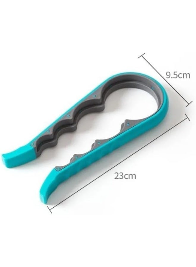 Jar Opener Tool, Easy Grip Kitchen Aid, Blue and Yellow - Image 3
