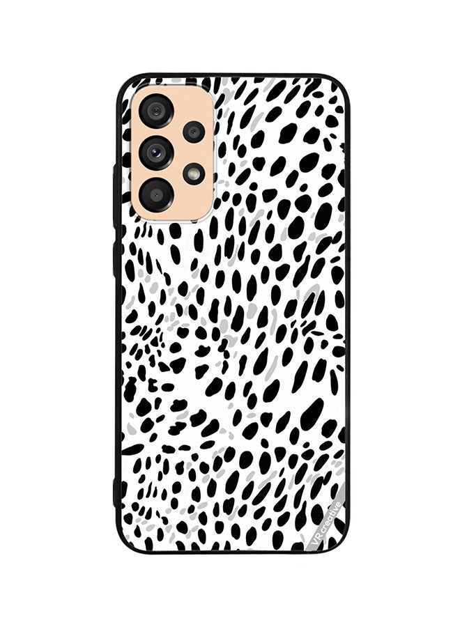 VR CREATIVE Protective Case Cover For Samsung Galaxy A23 Black Gray On A White Design Multicolour - Image 1