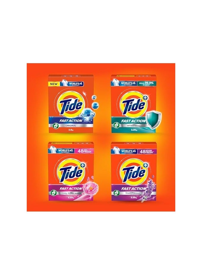 Tide Antibacterial Fast action Laundry Detergent Powder, 2.25 KG - Image 3