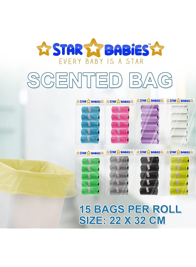 STAR BABiES Scented Bag Pack Of 10 Yellow 1 - Image 5