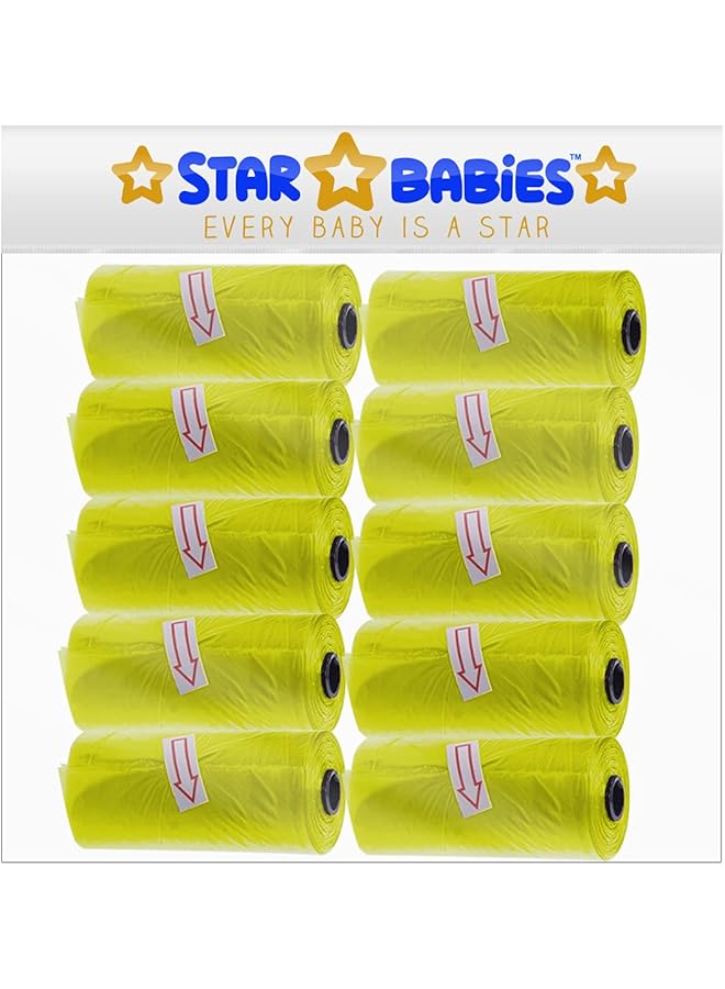 STAR BABiES Scented Bag Pack Of 10 Yellow 1 - Image 1