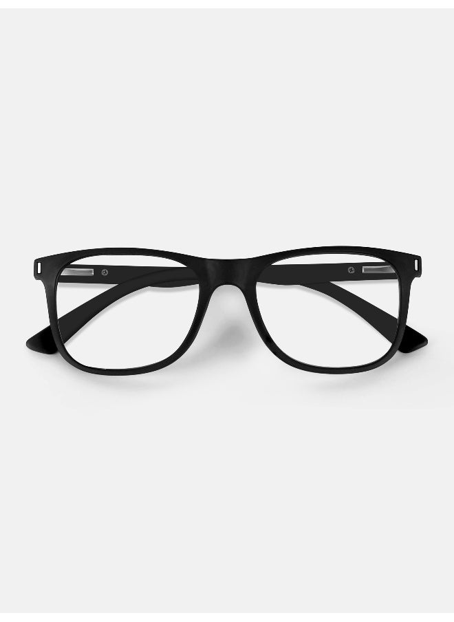 Woggles Noir Black Square Blue Screen Glasses  - Image 3