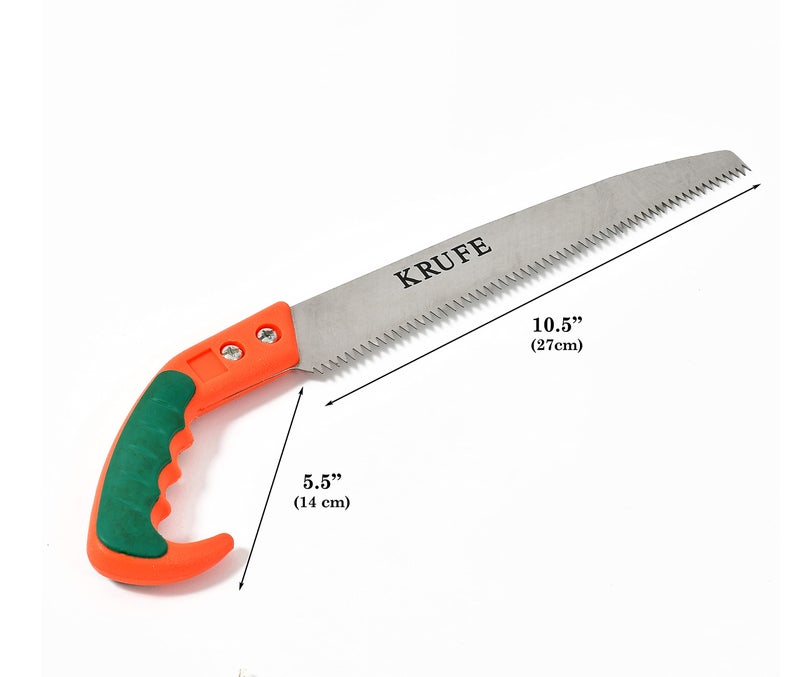 KRUFE 10 Inch Pruning Saw (Aari) - Professional Grade Hand Saw for Effortless Tree Pruning, Gardening, and Landscaping - Razor Sharp Blade, Comfortable Grip Handle - Ideal for Cutting Branches, Shrubs - Image 4